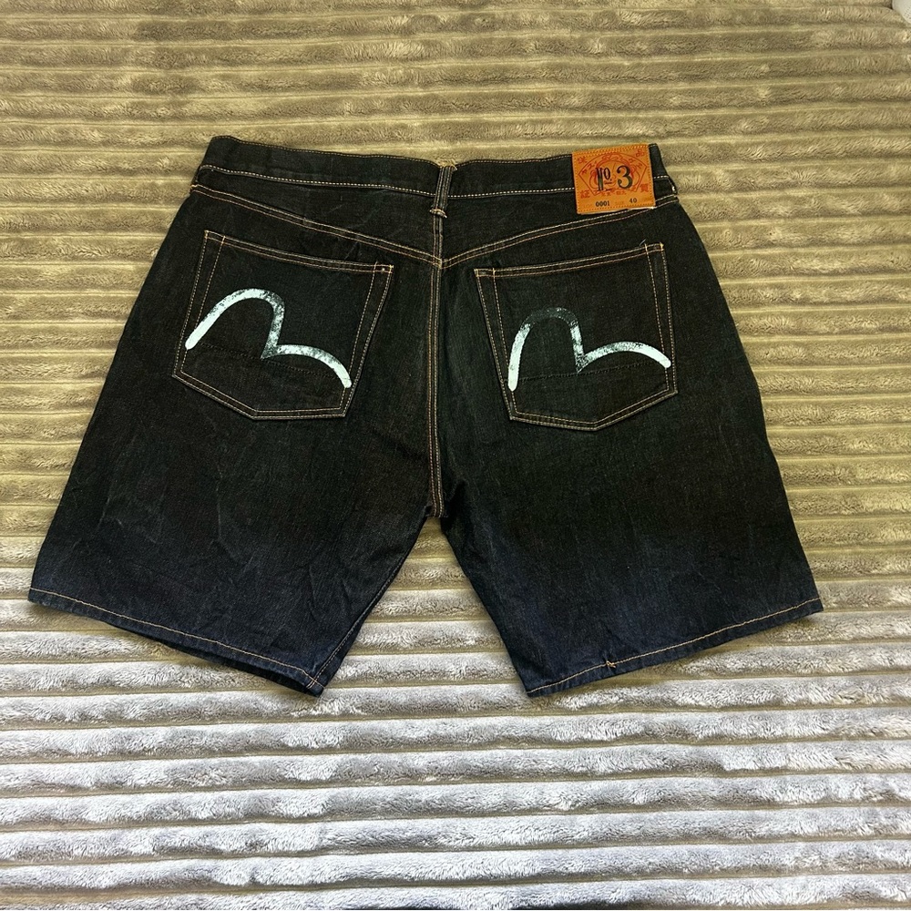 Men's Black Denim Shorts